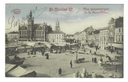 Sint-Niklaas - Saint-Nicolas-Waes    Vue Panoramique De La Grand'Place, Phototypie Marcovici  MARCHE MARKT - Sint-Niklaas