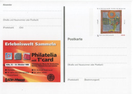 Germany Deutschland 1999 Koln Messe, Hildegard Von Bingen, Philatelia Mit T'card - Postkaarten - Ongebruikt