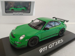 Minichamps Porsche 911 GT3 RS Vert  Echelle 1/43 En Boite Vitrine Et Surboite Carton - Minichamps