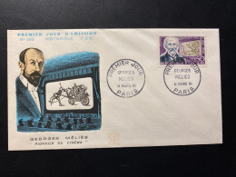 Enveloppe 1er Jour "Georges Méliès" - 11/03/1961 - 1284 - Historique N° 365 - Cinéma - 1960-1969