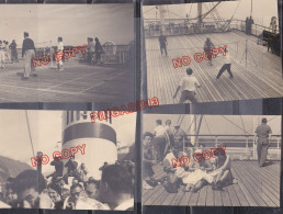 Fixe Juillet 1954 Paquebot Batory Gdynia Distraction Jeu Sur Le Pont - Boats