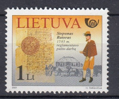 LITHUANIA 2001 Post History MNH(**) Mi 773 #Lt1184 - Lituanie