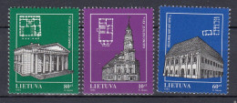 LITHUANIA 1994 Architecture MNH(**) Mi 568-570 #Lt1186 - Lithuania