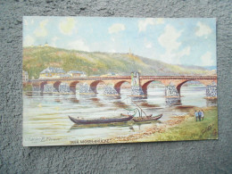 CPA  Trier Mosel Brücke   Oilette  Charles F.Flower - Trier