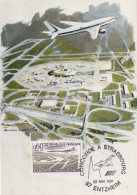 Carte Maximum -Concorde à Strasbourg - Aerodromes