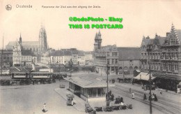 R422281 Nels. Oostende. Panorama Der Stad Aan Den Uitgang Der Statie. Ern. Thill - Welt