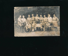 Photographie Militaires Armée Soldats à Identifier - Vélo - Guerre, Militaire