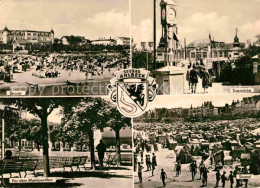 72703599 Ahlbeck Ostseebad Strand Seebruecke Standuhr Musikpavillon Heringsdorf  - Sonstige & Ohne Zuordnung