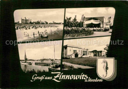 72703563 Zinnowitz Ostseebad Strand Musikpavillon Hafen Kurheim Wappen Zinnowitz - Zinnowitz