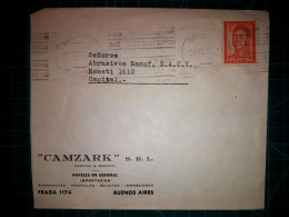 ARGENTINE, Enveloppe Appartenant à "CAMZARK S.R.L." Circulé Avec Une Banderole Disant "Essayez D'envoyer Vos Appels Télé - Used Stamps