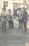 331  CPA "Interrogatoire D'un Espion Belge" 1916 K.D.Feldpoststation No 92 à Levesen Post Kirchhorsten "...Belgian Spy" - Esercito Tedesco