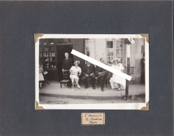 72 LA CHAPELLE D'ALIGNÉ Années 1930 - Photo Originale Les Chatelains Avec L'ancien Et Le Nouveau Maire Café Angle Mairie - Plaatsen