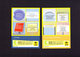 (B4) ENI, 30 Per Cento, Consumare Meglio, Promocard 7624,7627 - Werbepostkarten