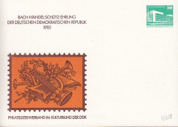 DDR PP 18, Ungebraucht, Bach Händel Schütz Ehrung In Der DDR, 1985 - Cartoline Private - Nuovi