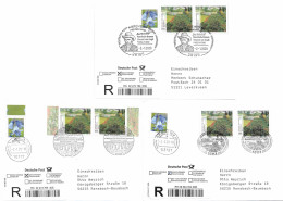 333  Vincent Van Gogh: 3 Env. Premier Jour D'Allemagne, 2020 - Art FDCs From Germany, Registered Letters - Impresionismo