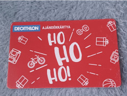 GIFT CARD - HUNGARY - DECATHLON 44 - HO HO HO - BASKETBALL - BICYCLE - Cartes Cadeaux