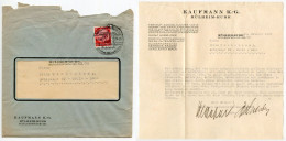 Germany 1938 Cover & Letter; Mülheim (Ruhr) - Kaufamnn K.-G. To Schiplage; 12pf. Hindenburg; Pictorial Postmark - Brieven En Documenten