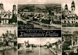 72700769 Passau Dreifluessestadt Cafe Restaurant Oberhaus Partien Am Fluss Passa - Passau