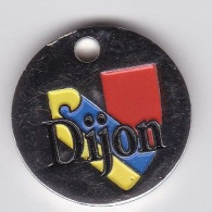 Jeton De Caddie En Métal - Ville De Dijon (21) - Trolley Token/Shopping Trolley Chip