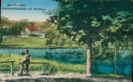 *SAARBRÜCKEN * DEUTSCHMÜHLENWEIHER MIT FORSTHAUS * MAISON FORESTIERE * ANIMEE * 1924 - Saarbrücken