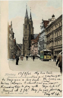 Nürnberg Königstrasse Und Lorenzkirche Circulée En 1902 - Nuernberg