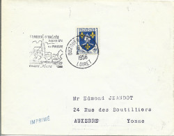 156  ---  45  OUZOUER SUR TREZEE   Daguin Illustré - Oblitérations Mécaniques (flammes)