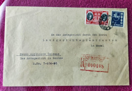 Kaunas  LITHUANIA LIETUVA  VERTICAL PAIR Kowno Brief COVER - Litouwen