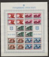 Serbien 1943 MNH 94-98 Postfris** - Ocupación 1938 – 45