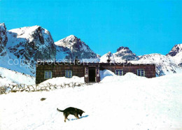 72700074 Vysoke Tatry Zbojnicka Chata Berghaus Hohe Tatra Schaeferhund Winterpan - Slowakei