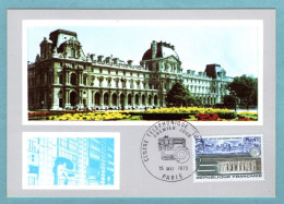 Carte Maximum 1973 - Centre Téléphonique Tuileries - YT 1750 - Paris - 1970-1979
