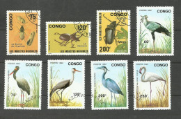 CONGO N°907 à 909, 958 à 962 Cote 4.80€ - Oblitérés
