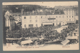 CP - 35 - Redon - Place De Bretagne - Jour De Foire - Redon