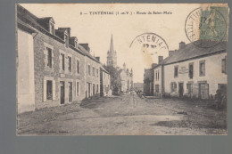 CP - 35 - Tinténiac - Route De St-Malo - Autres & Non Classés