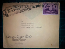 ARGENTINE, Enveloppe Appartenant à "Enven Lucas Bols, Sociedad Anonima Comercial E Industrial" Circulant Avec Une Bander - Usados