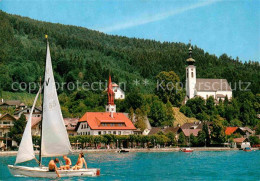 72699566 Attersee Am Attersee Kirche Bootspartie Attersee - Other & Unclassified