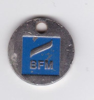 Jeton De Caddie En Métal - Banque Fédérale Mutualiste BFM - Allo BFM - Einkaufswagen-Chips (EKW)