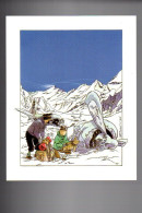 TINTIN. Carton (carte Postale?) (Illustration Somon). - Comicfiguren