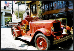 PHOTO Photographie Ancien Camion De Pompiers Américain "CHURCH STREET STATION" - Professions