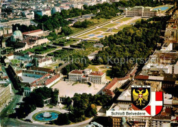 72698836 Wien Schloss Belvedere Prinz Eugen Von Savoyen Fliegeraufnahme  - Sonstige & Ohne Zuordnung