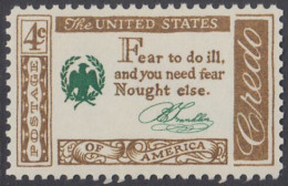 !a! USA Sc# 1140 MNH SINGLE (a3) - Credo: Franklin - Ungebraucht