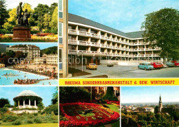 72698721 Baden Wien Rheuma Sonderkrankenanstalt Denkmal Freibad Pavillon Blumenu - Sonstige & Ohne Zuordnung