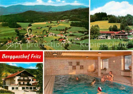 72698686 Asbach Viechtach Berggasthof Fritz Hallenbad Fliegeraufnahme Drachselsr - Autres & Non Classés