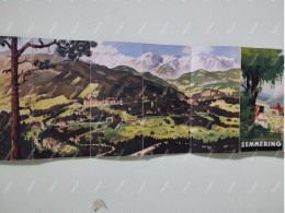 Delcampe - Tourist Depliant Austria SEMMERING. 100x21 Cm. - Dépliants Turistici