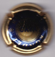 PLACA DE CAVA RONDEL  (CAPSULE) COLOR AZUL Y ORO - Placas De Cava