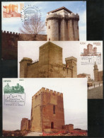 ESPAÑA (2004) Carte S Maximum Card S - Castillos, Château, Castle, Granadilla, Aguas Mansas, Fortaleza La Mota - Maximum Kaarten