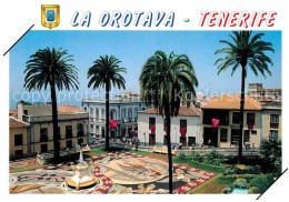 72698091 Orotava Tenerife Platz Denkmal Palmen Orotava Tenerife - Andere & Zonder Classificatie