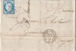 Lettre De Chatillon Les Dombes à Gérardmer LAC - 1849-1876: Periodo Clásico