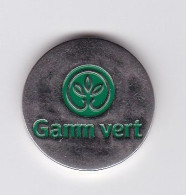 Jeton De Caddie En Métal - Gamm Vert - Grande Surface De Jardinage - Jardinerie - Magasin - Jetons De Caddies