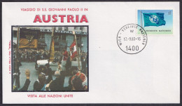 Vatican United Nations 1983, Pope Paul John II Visit Vienna, Special Cover - Other & Unclassified