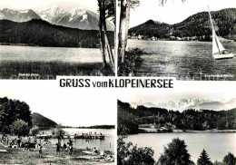 72697794 Klopeinersee Segelboot Hochobir Strand  Sankt Kanzian Am Klopeiner See - Altri & Non Classificati